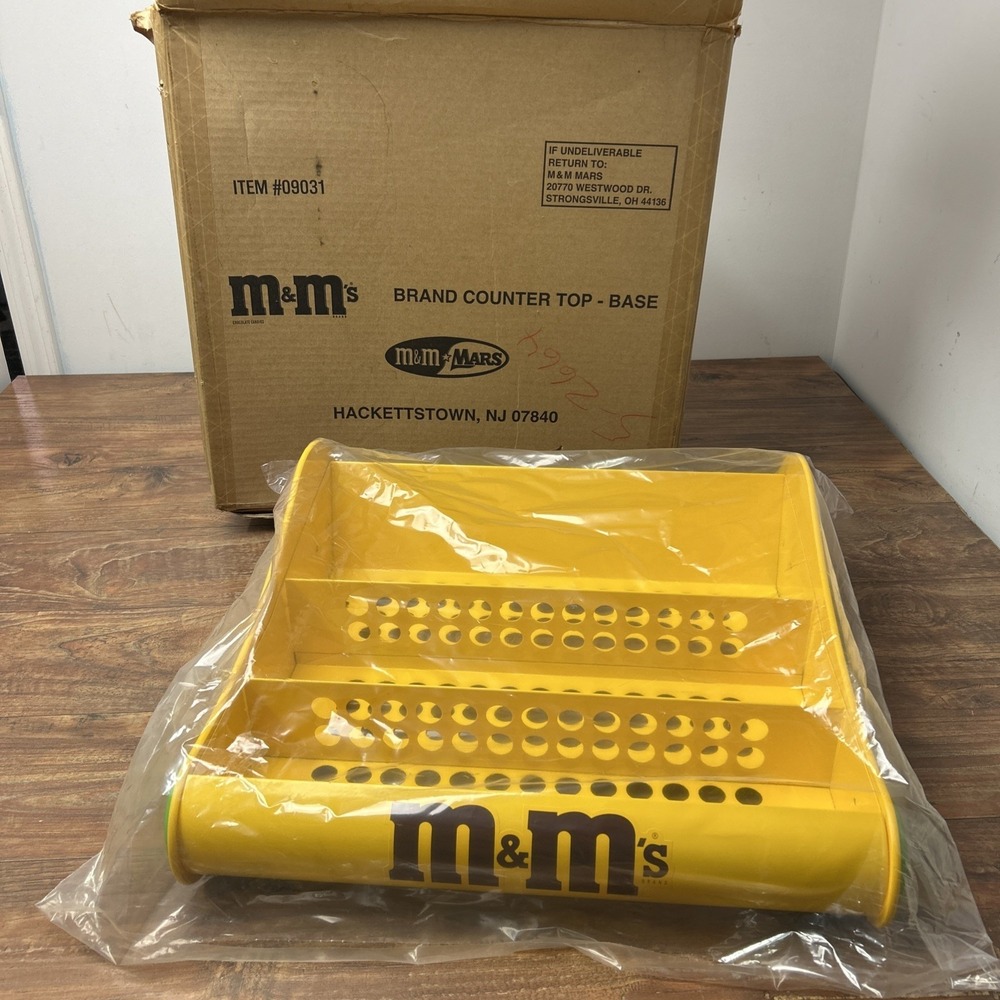 Vintage M&M Countertop Store Display Rack Candy Holder 1996 New/w Open‎ Box